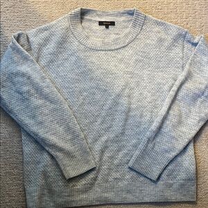 Quince Baby Alpaca Wool diamond stitch Crew Neck Sweater sz L